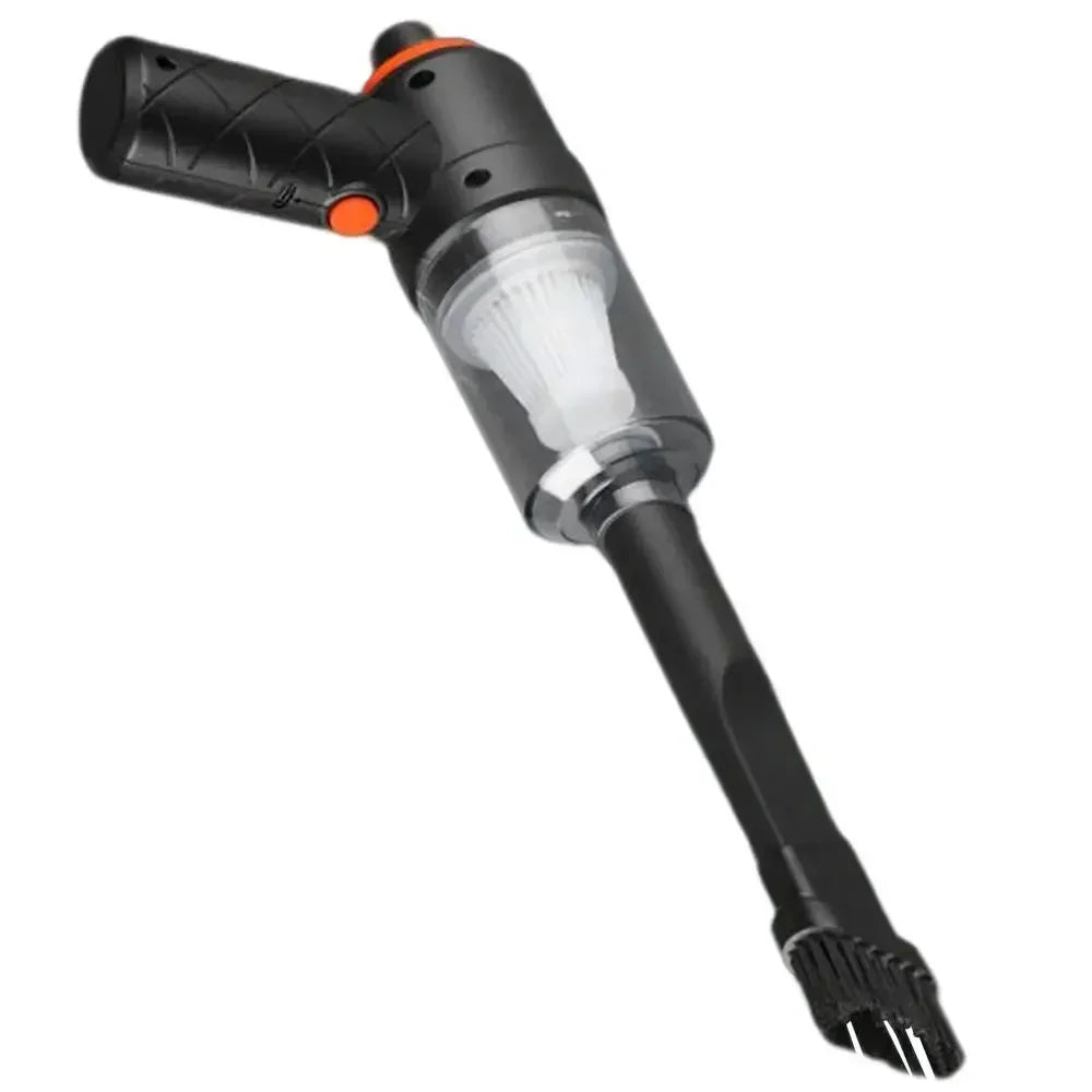 Black Mini Cordless Car Vacuum Cleaner with USB Charging, Listed 1200mAh Battery and 9000Pa Suction Reference for Vehicle Interior and Household Spot Cleaning