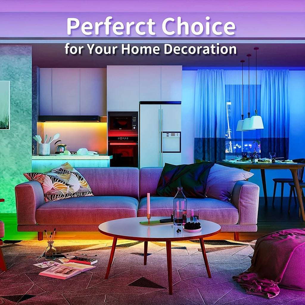 IR Remote RGB LED Strip Lights with 24-Key or 44-Key Control, 5V USB Tape Lighting in Six Length Options for Bedroom Decor and TV Backlighting
