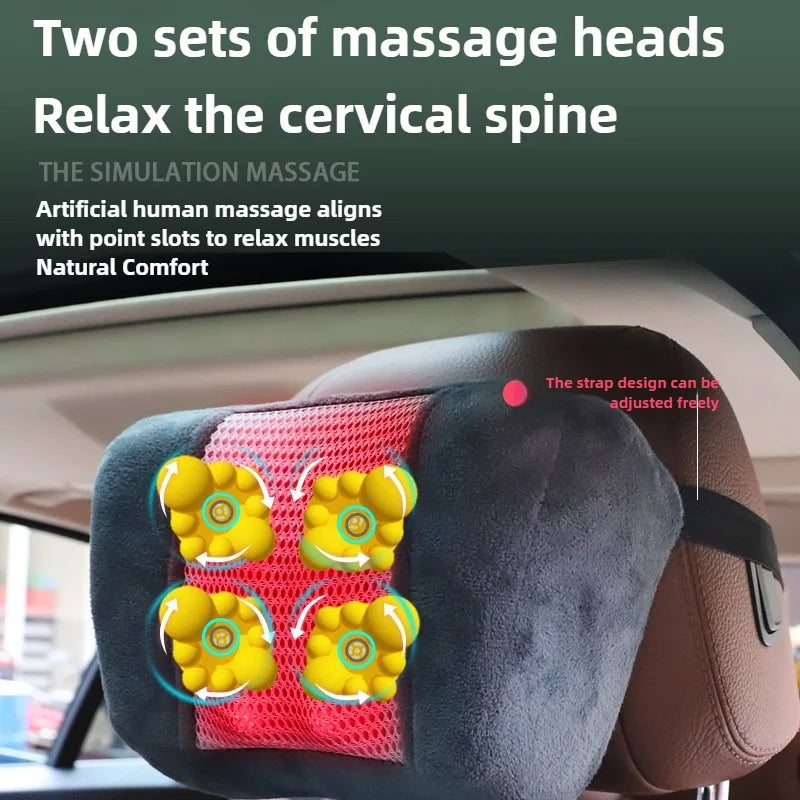 Massage Seat Cushion Options with Listed Heat, Vibration and Lumbar Airbag Features, Basic Flannel, Basic or Upgraded Selections for Home Office Relaxation