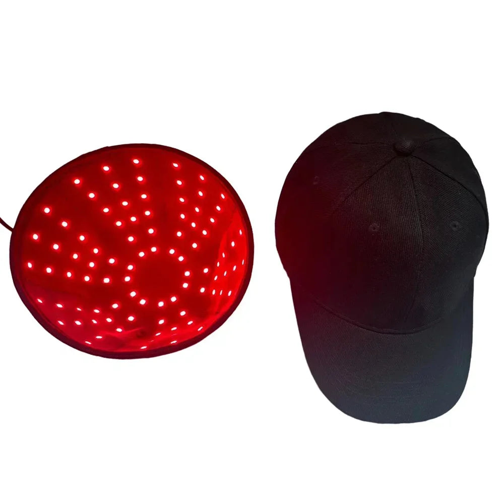 USB-Powered Red Light Scalp Cap with 96 Listed LEDs, 660nm and 850nm Wavelengths, Three Timer Settings and Separate Light Panel Option