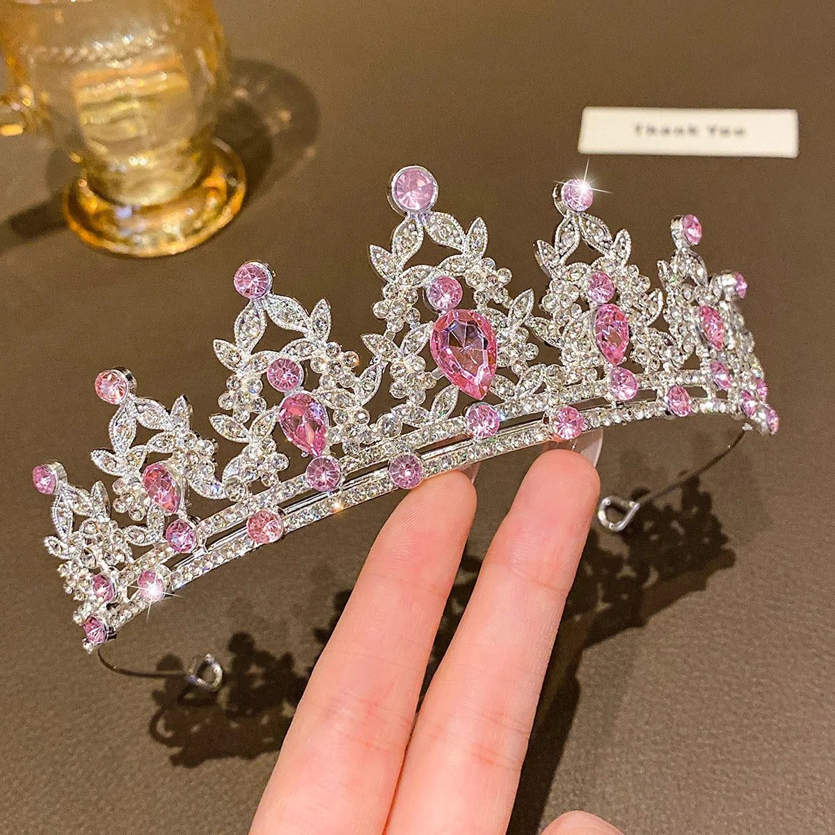 Birthday Crown Headband, Single-Piece Large Crown Hair Accessory with Eleven Style Options for Party Outfits, Celebration Photos and Stage Performances