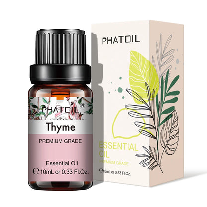 10ml Aroma Oil by PHATOIL for Compatible Diffusers and Home Fragrance, Amber Bottle with Lavender, Eucalyptus, Vanilla, Peppermint and Other Scent Options
