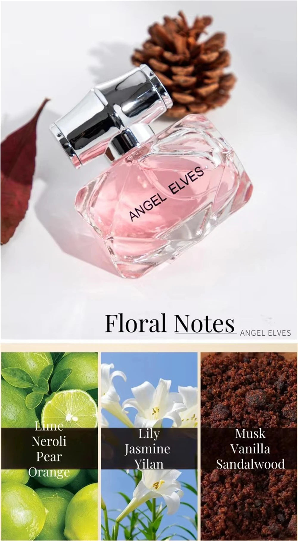 Perfume Gift Set for Women with Floral Fruity Scent References, Listed Four-Piece Gift Box and 120ml Option for Everyday Fragrance and Gift Planning