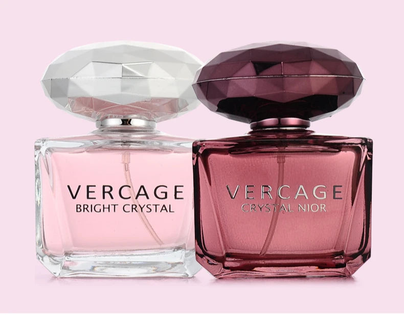 Womens Floral Perfume Spray with Crystal Diamond Style Bottle Reference, Pink, Red and Sugar Dust 50ml Labels Plus Two Option for Personal Fragrance and Gifts
