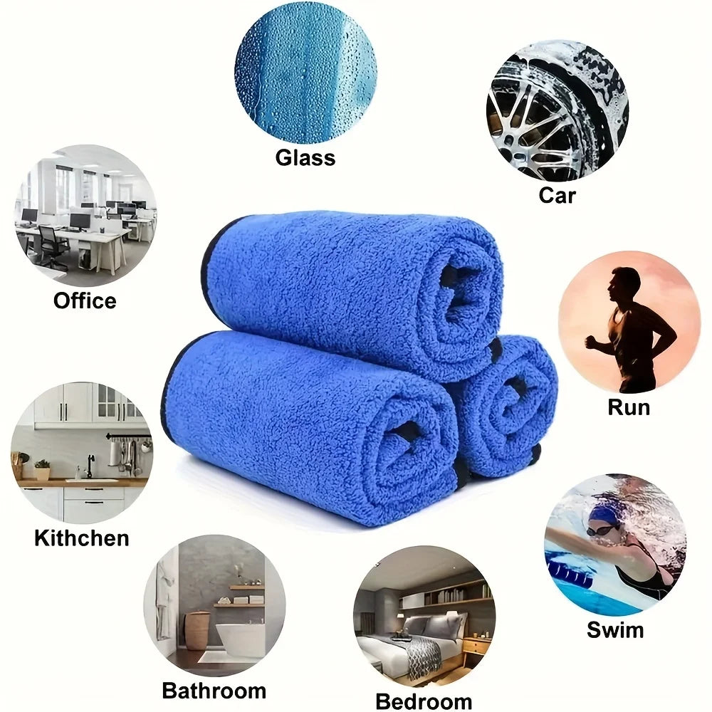 Auto Detailing Microfiber Towels, Car Washing and Drying Cloths in 1, 3, 5, 6 or 10-Piece Options for Routine Vehicle Care and Father's Day Gift Ideas