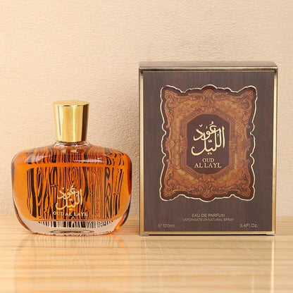 Woody Men's Eau de Toilette with Listed Musk, Oud and Cedarwood Notes, Arabian-Style Perfume in 50ml and 100ml Options for Daily Wear and Gifts