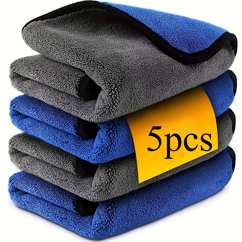 Auto Detailing Microfiber Towels, Car Washing and Drying Cloths in 1, 3, 5, 6 or 10-Piece Options for Routine Vehicle Care and Father's Day Gift Ideas
