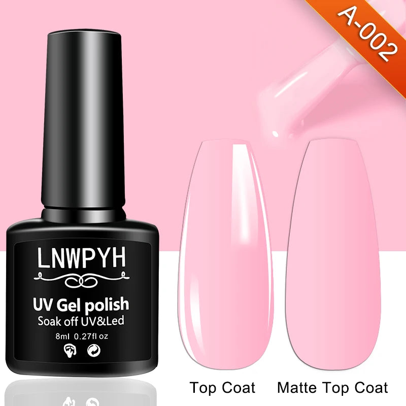 18-Color Gel Nail Polish Kit by LNWPYH with Three Extension Gel Colors, Base and Top Coats, UV LED Lamp and Nail Drill Reference for Adult Manicure Designs