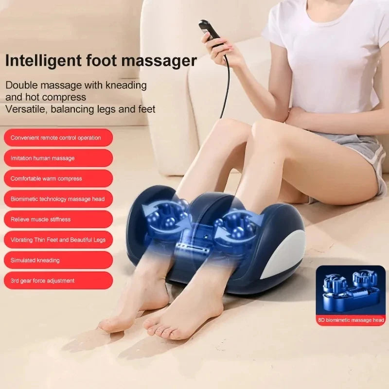 Electric Foot and Leg Massager with EU Plug, Ivory or MULTI Options and Listed Warm-Sole Reference for Instruction-Guided At-Home Personal Massage Routines