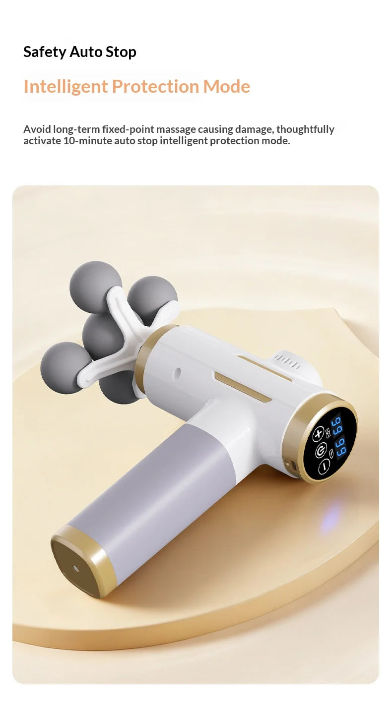 99-Level Electric Body Massager with Listed 11-in-1 Design, High-Frequency Vibration Personal-Care Device in Black or White with USB Type-C Option