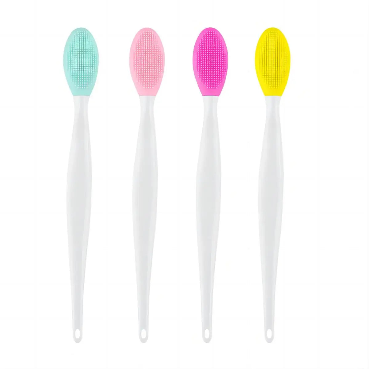 Silicone Face Cleansing Brush for Face and Nose Washing, Skincare Exfoliating Tool with Replacement Head Wording, Single and Four-Piece Color Options