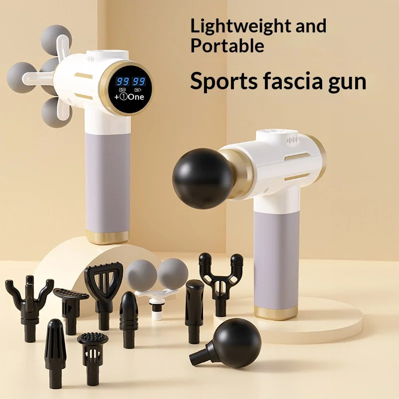 99-Level Electric Body Massager with Listed 11-in-1 Design, High-Frequency Vibration Personal-Care Device in Black or White with USB Type-C Option