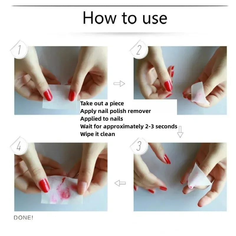 Nonwoven Nail Wipes in a 1000-Piece Set with Lint-Free and Absorbent Fabric References for Compatible Gel Cleansing, Polish Removal and Manicure Prep