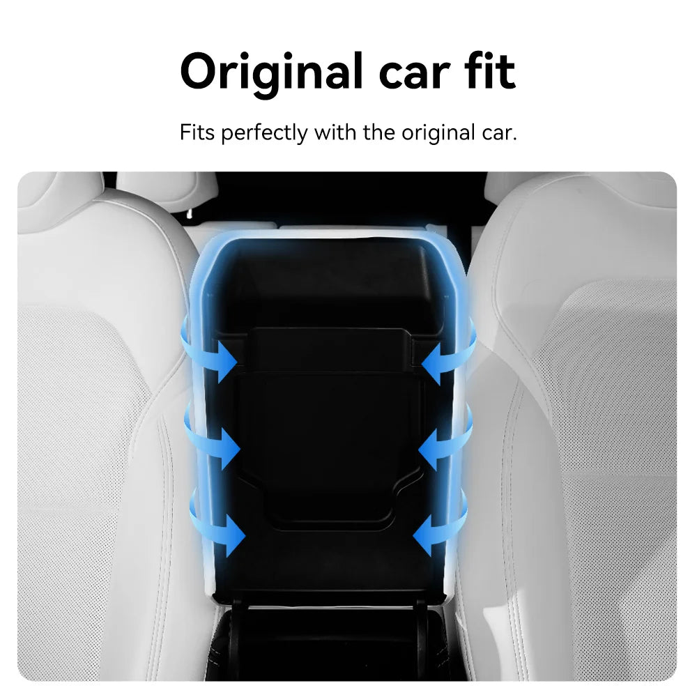 Armrest Cover for Tesla Interior Styling with TPE White, TPE Black and TPU Black Options, Model Y Juniper, YL and Model 3 Highland Labels and Bundle Choices