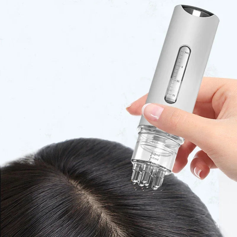 Scalp Oil Applicator Comb, Refillable Manual Liquid Dispenser with 6ml and 15ml Color-Labeled Options for Adult Cosmetic Hair and Scalp Care Routines