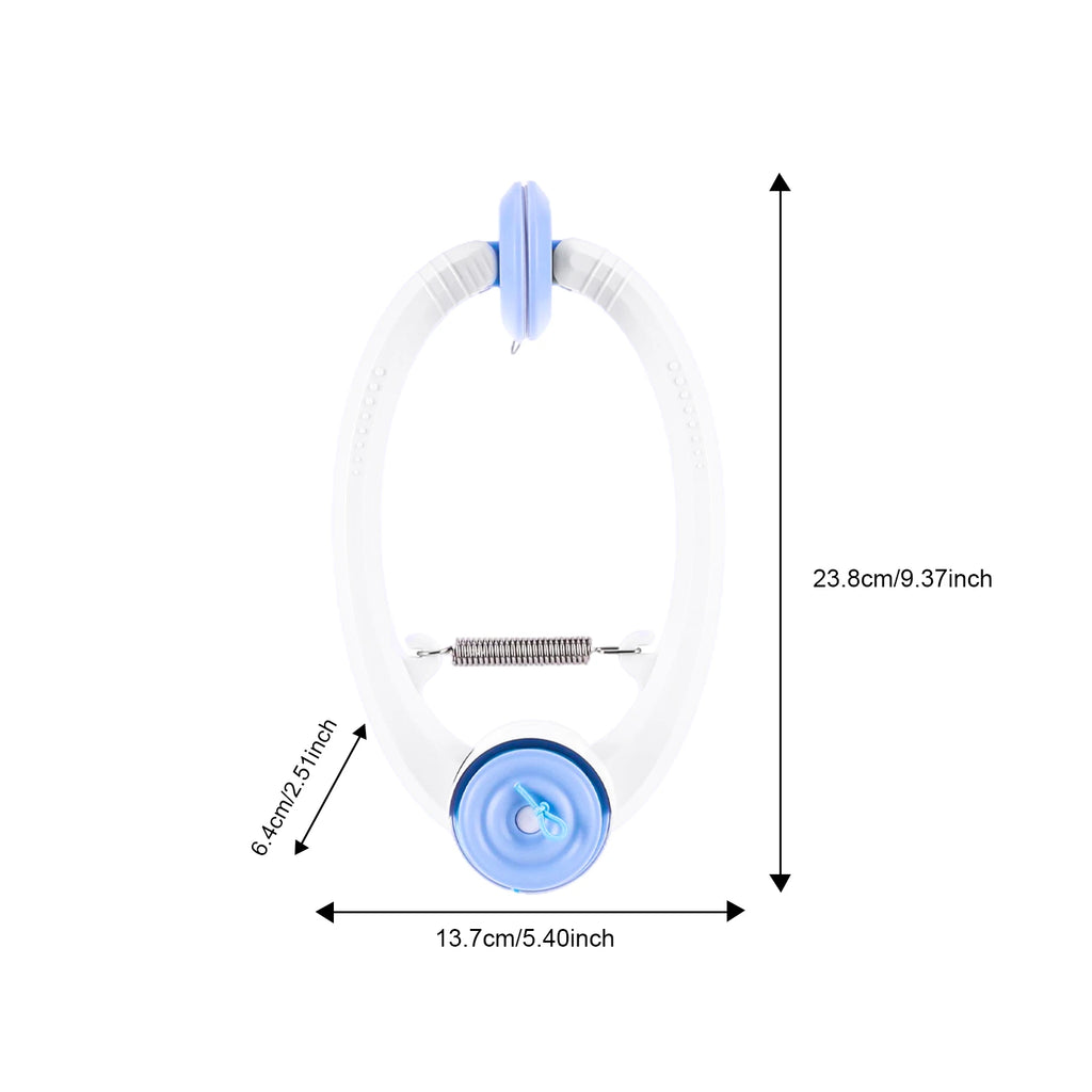 Rechargeable Door Hanging Cat Toy with Three Modes, Retractable Teaser Rope and Three Catnip Mouse Accessories, Blue Indoor Toy for Supervised Play
