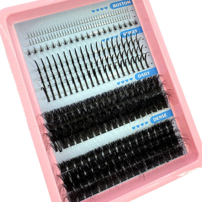 Multi-Row Lash Clusters and Spikes with Manga Style Options, 14, 15, 16 and 30-Row Labels Across 22 Selections for Adult Creative Eye Makeup Looks