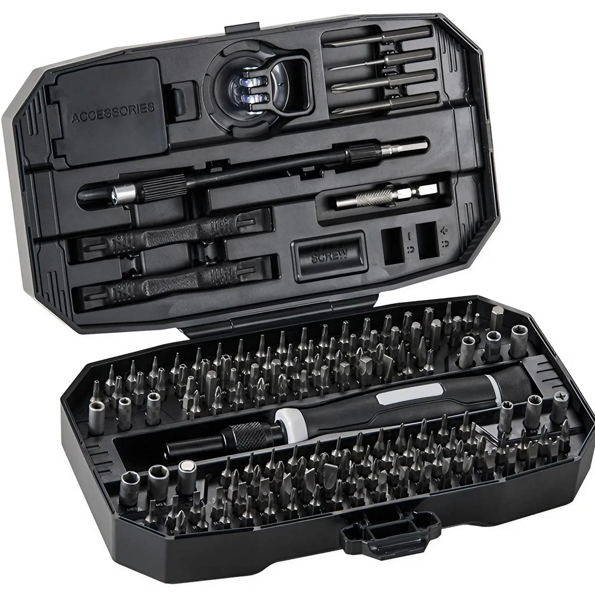 Precision Screwdriver Repair Kit, 25-in-1 or 152-in-1 CRV Steel Bit Set with Torx Options for Compatible Laptop, Computer and Small Electronics Projects