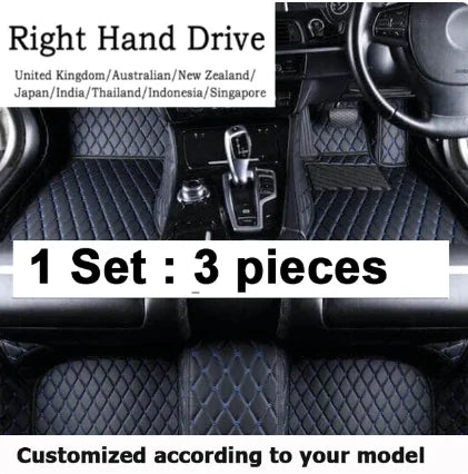 Jetta A5 Car Floor Mats for Listed Volkswagen 2006–2012 Models, Interior Floor Cover Set in Red, Coffee, Beige and Black Combinations with Fit Verification Required