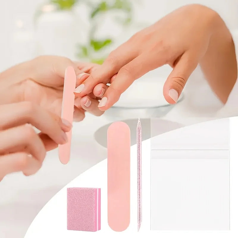 Mini Nail File and Buffer Kit, 24-Piece Manicure Tool Selection with Files, Buffers and Sticks for Adult At-Home Nail Shaping and Personal Care Routines