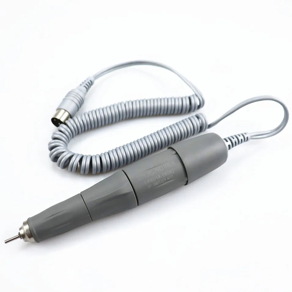 Electric Manicure Drill Kit with Listed 65W Power and 50,000 RPM Maximum, Handpiece, Foot Switch and Six Bits, 207 PRO 105LN or 207 SILVER Options