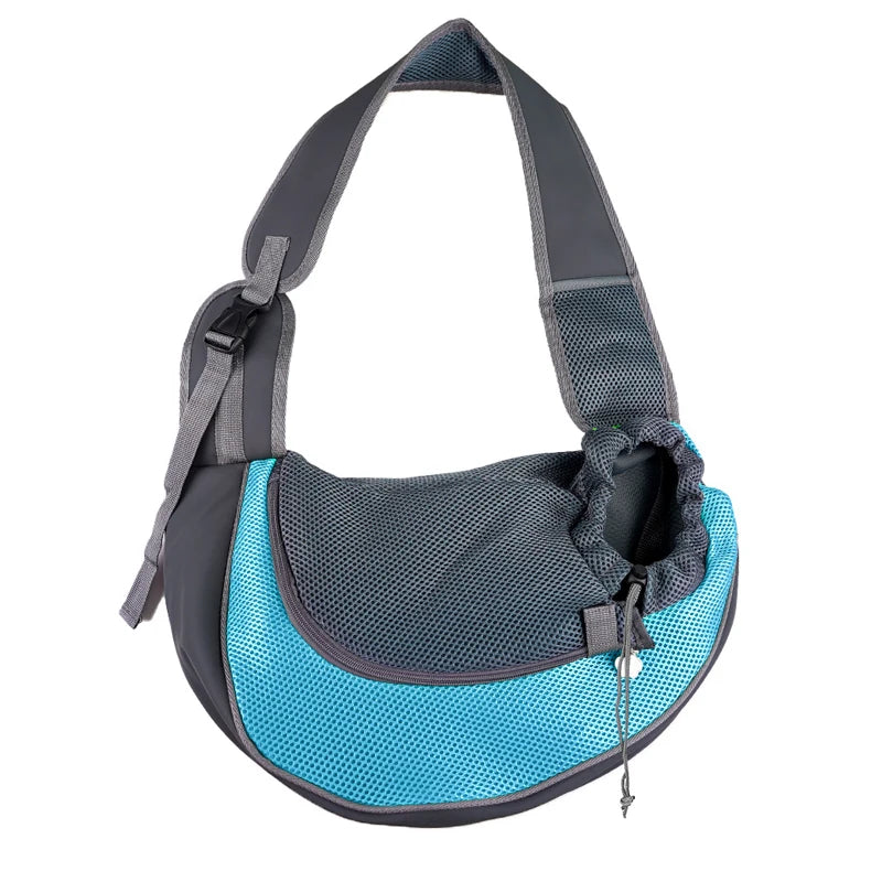 Pet Carrier Sling for Small Dogs and Cats, Mesh Single-Shoulder Carry Bag in S or L with Listed 6.6lb or 13.22lb Limits, Eleven Color Choices, Hand Wash Only