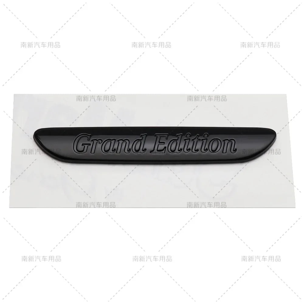 Zinc Alloy Car Badge Emblem with 3D Adhesive Styling for Body, Fender and Trunk, A-R Design Codes with Prime, Night, Grand, Exclusive and Sport Edition References