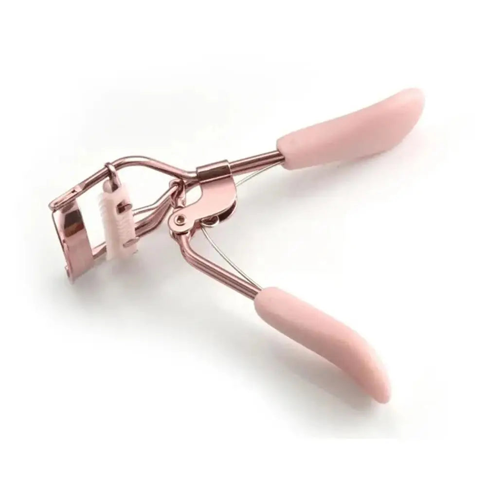 Pink Eyelash Curler with Comb, Curved-Frame Manual Lash Styling Tool in Listed 11 x 3.5cm Size for Adult Everyday Makeup and Personal Beauty Kits