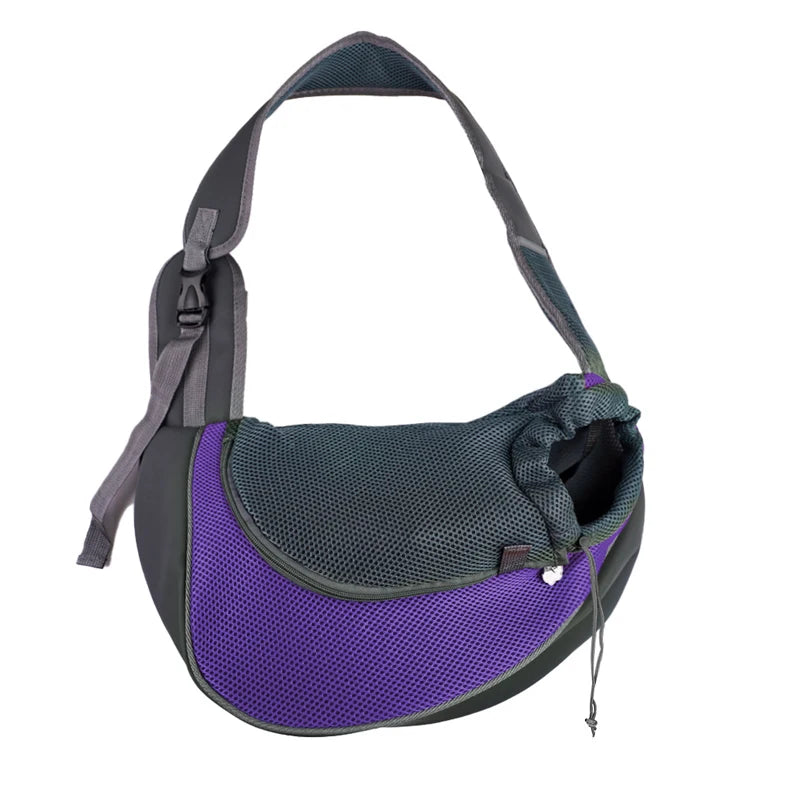 Pet Carrier Sling for Small Dogs and Cats, Mesh Single-Shoulder Carry Bag in S or L with Listed 6.6lb or 13.22lb Limits, Eleven Color Choices, Hand Wash Only