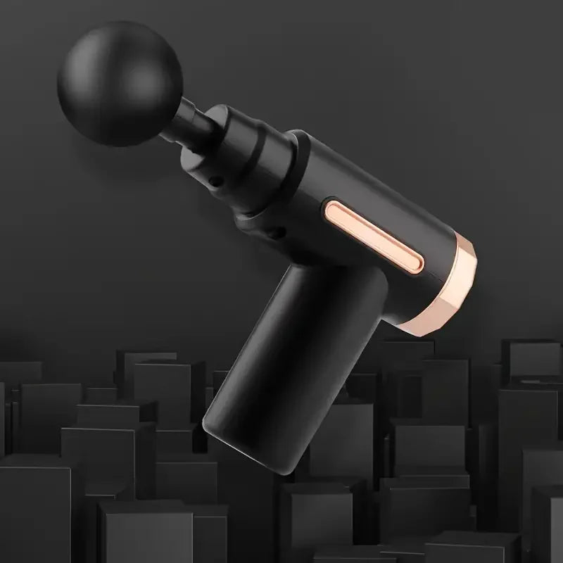Mini USB-C Massage Gun with Adjustable Speed, Lightweight Handheld Percussion Design and Gray LCD Option for Everyday Home Relaxation