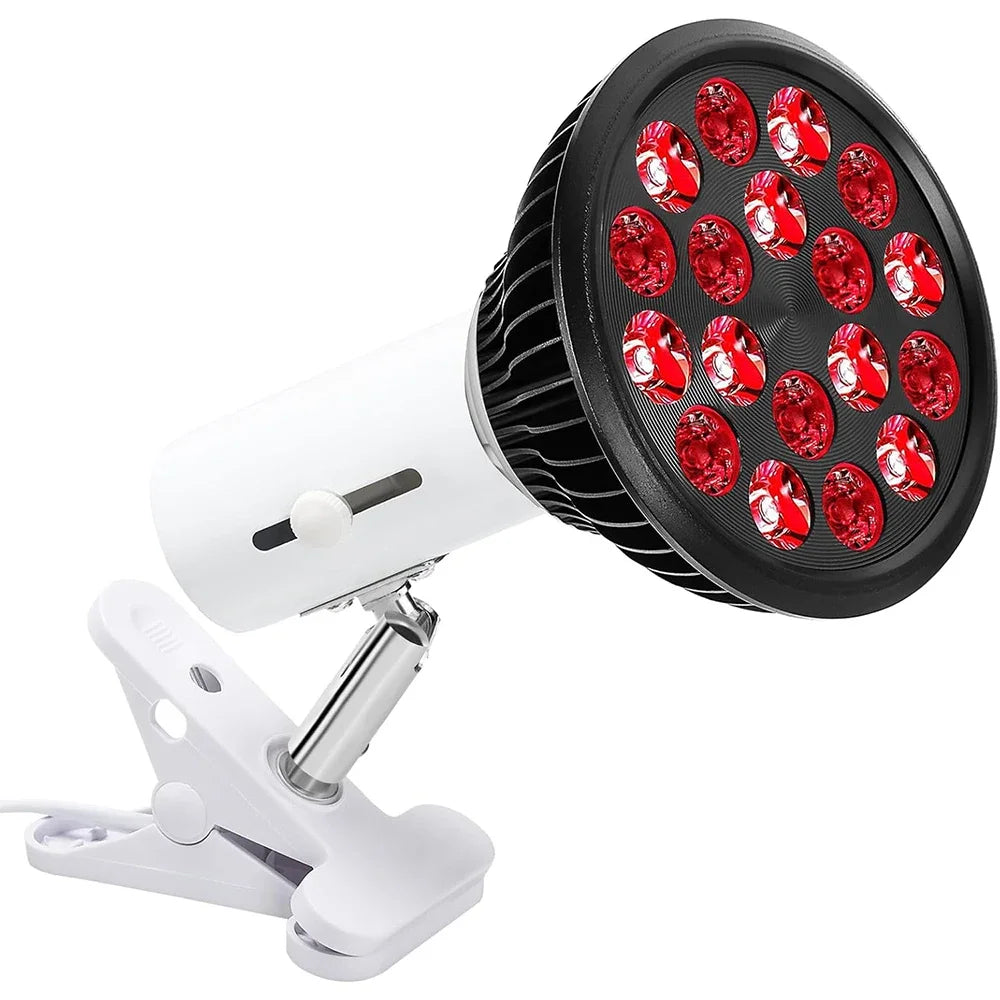 Red Light LED Lamp with A and B Bulb-Only or Black and White Set Options, Listed 660nm and 850nm Wavelengths and Dual-Chip Design for Adult Personal Care Selection