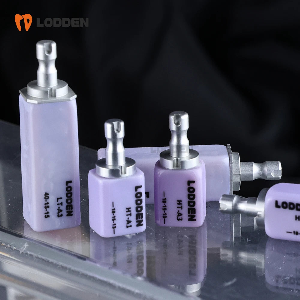 Lithium Disilicate CAD CAM Blocks by LODDEN, C14 Glass Ceramic Dental Lab Material, 5 Pieces per Box with HT LT MT and MO Shade Code Options