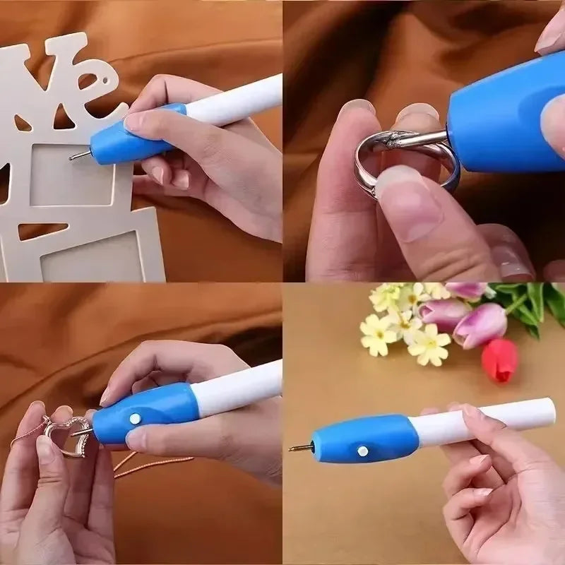 Wireless Engraving Pen, Mini Electric Engraver Tool with Precision Tip for Metal, Glass, Wood and Plastic, Portable Etching Pen for DIY Crafts, Jewelry, Gifts and Name Writing