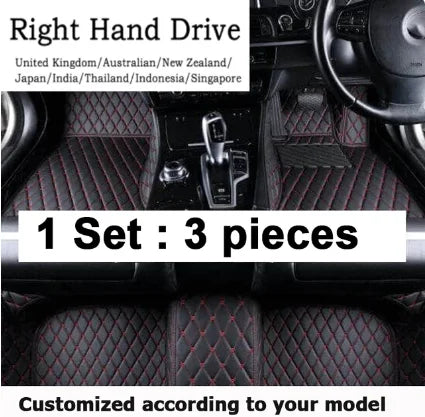 Jetta A5 Car Floor Mats for Listed Volkswagen 2006–2012 Models, Interior Floor Cover Set in Red, Coffee, Beige and Black Combinations with Fit Verification Required