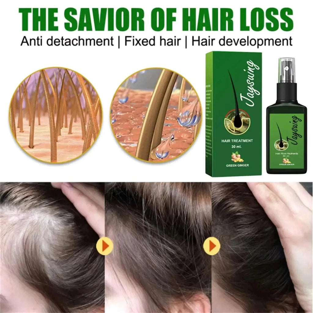 Hair Care Serum with Ginger Reference, Listed 30ml Scalp and Hair Grooming Product for Men and Women, At-Home Personal Care Routine
