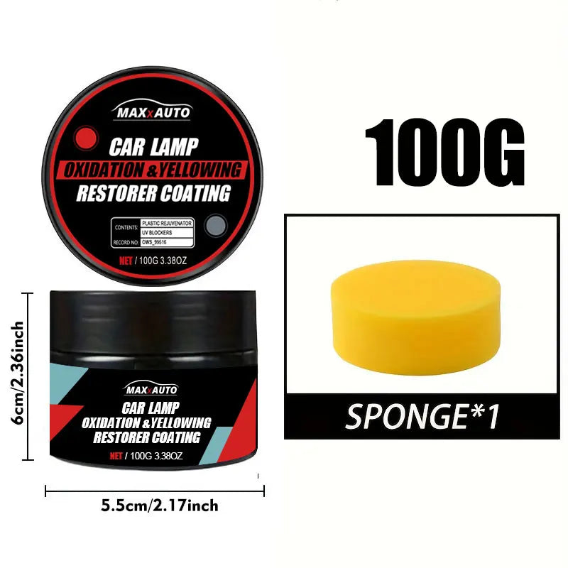 Headlight Polishing Paste for Compatible Car Lens Surface Care, 1PCS or 1PCS-100G Options for Exterior Yellowing and Oxidation Appearance Maintenance