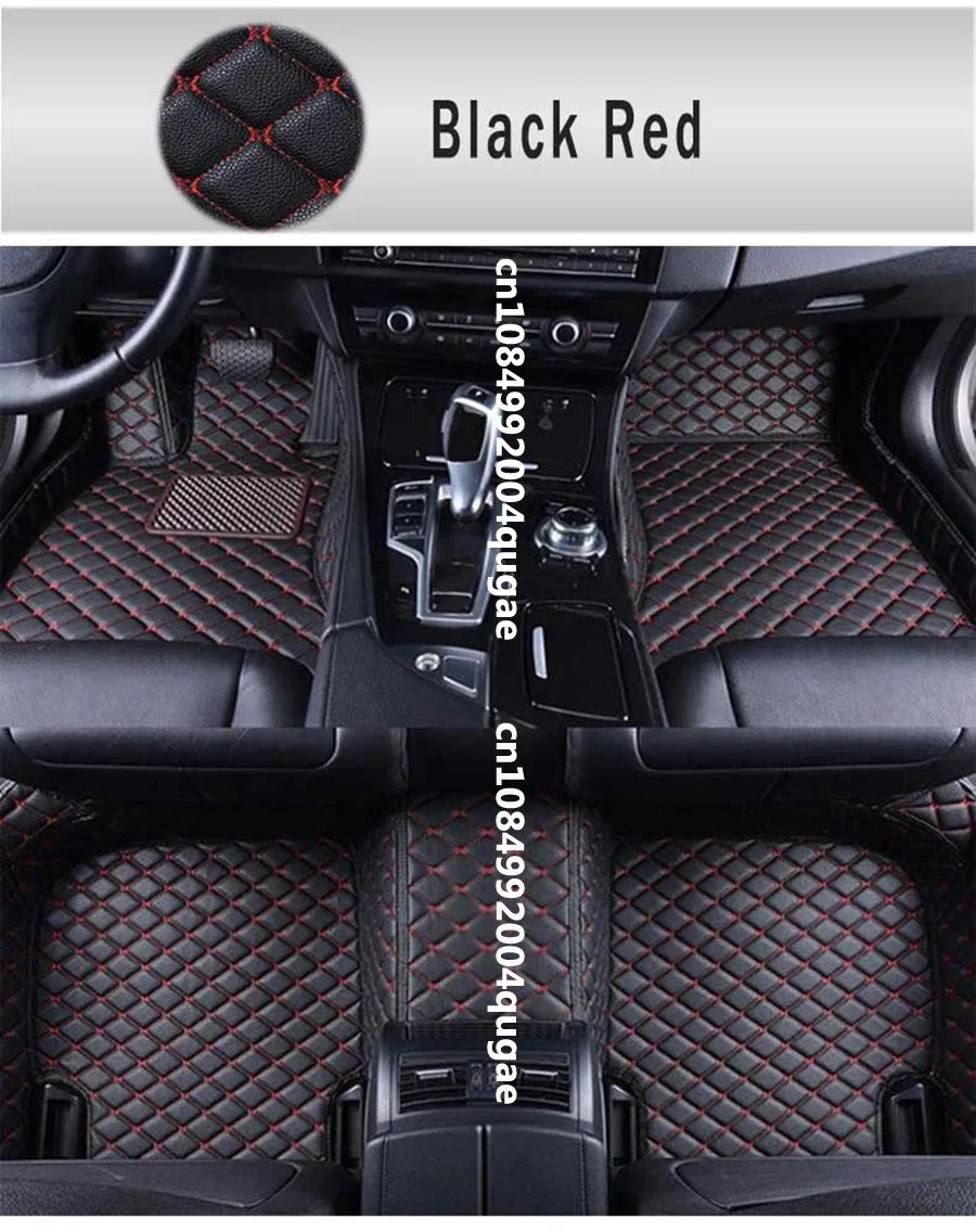 Jetta A5 Car Floor Mats for Listed Volkswagen 2006–2012 Models, Interior Floor Cover Set in Red, Coffee, Beige and Black Combinations with Fit Verification Required