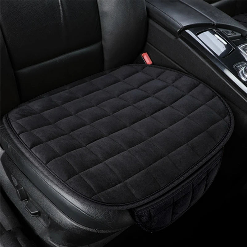 Winter Car Seat Cushion, 50 x 50cm Flocking Cloth Seat Pad with Listed Anti-Slip and Breathable Design in Six Colors for Compatible Vehicle Seats