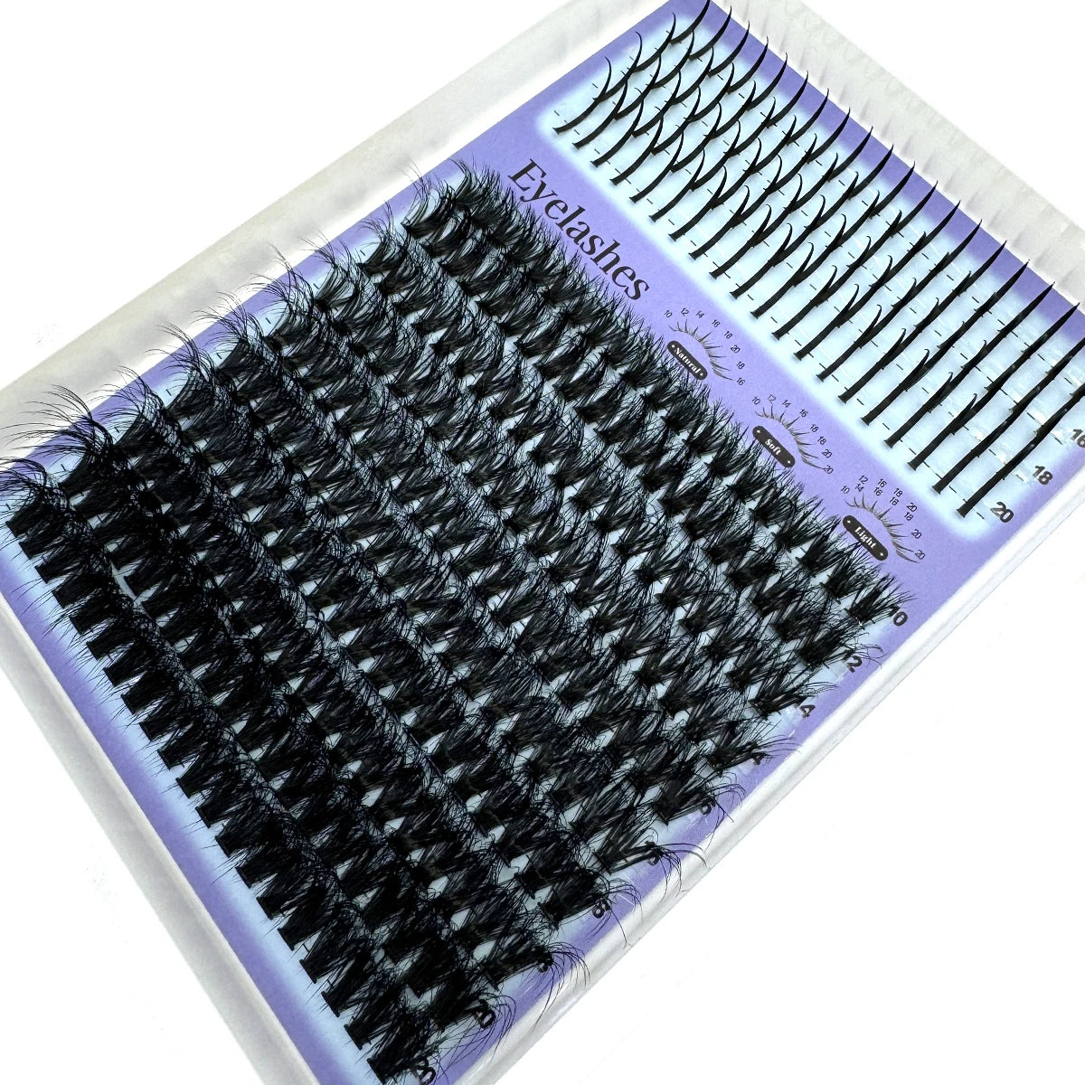 Multi-Row Lash Clusters and Spikes with Manga Style Options, 14, 15, 16 and 30-Row Labels Across 22 Selections for Adult Creative Eye Makeup Looks