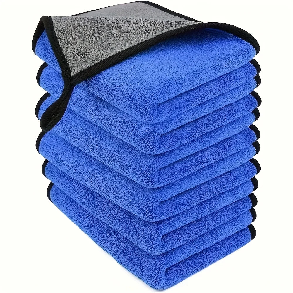 Auto Detailing Microfiber Towels, Car Washing and Drying Cloths in 1, 3, 5, 6 or 10-Piece Options for Routine Vehicle Care and Father's Day Gift Ideas