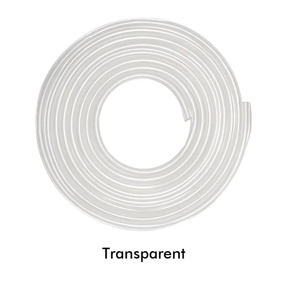 Transparent Car Door Edge Strip with Listed 5-Meter Length and PVC Material, Adhesive Vehicle Trim for Compatible Door Edges and Exterior Styling