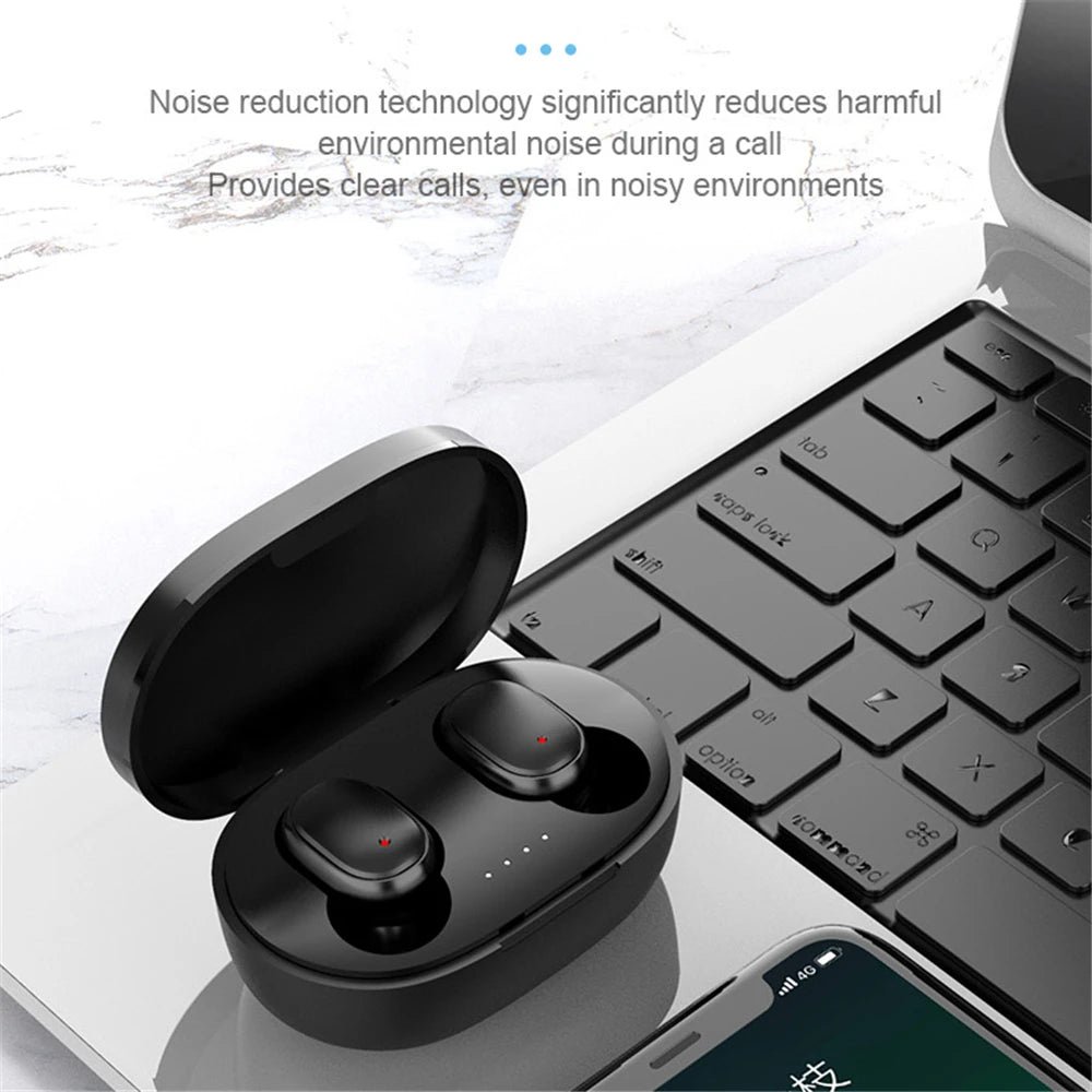 A6S Wireless Bluetooth Earphones, Bluetooth 5.0 Stereo Audio with Touch Control and Five Color Options for Compatible Phone Music and Everyday Calls