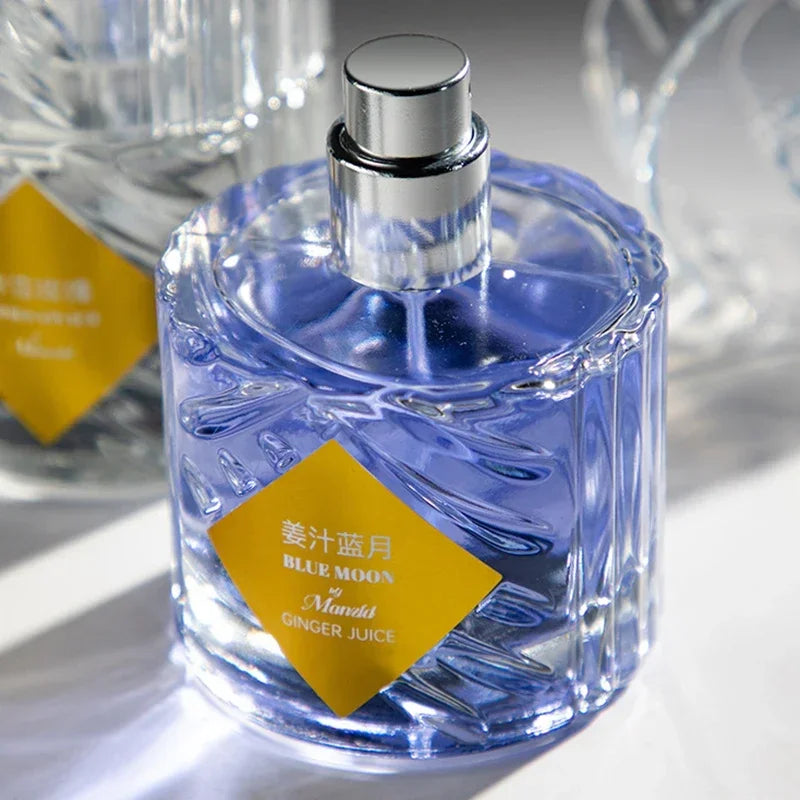 Unisex Eau de Parfum Spray, 50ml Fragrance with Angels Share, Apple Brandy, Roses On Ice and Ginger Blue Moon Options for Everyday Wear and Gifts