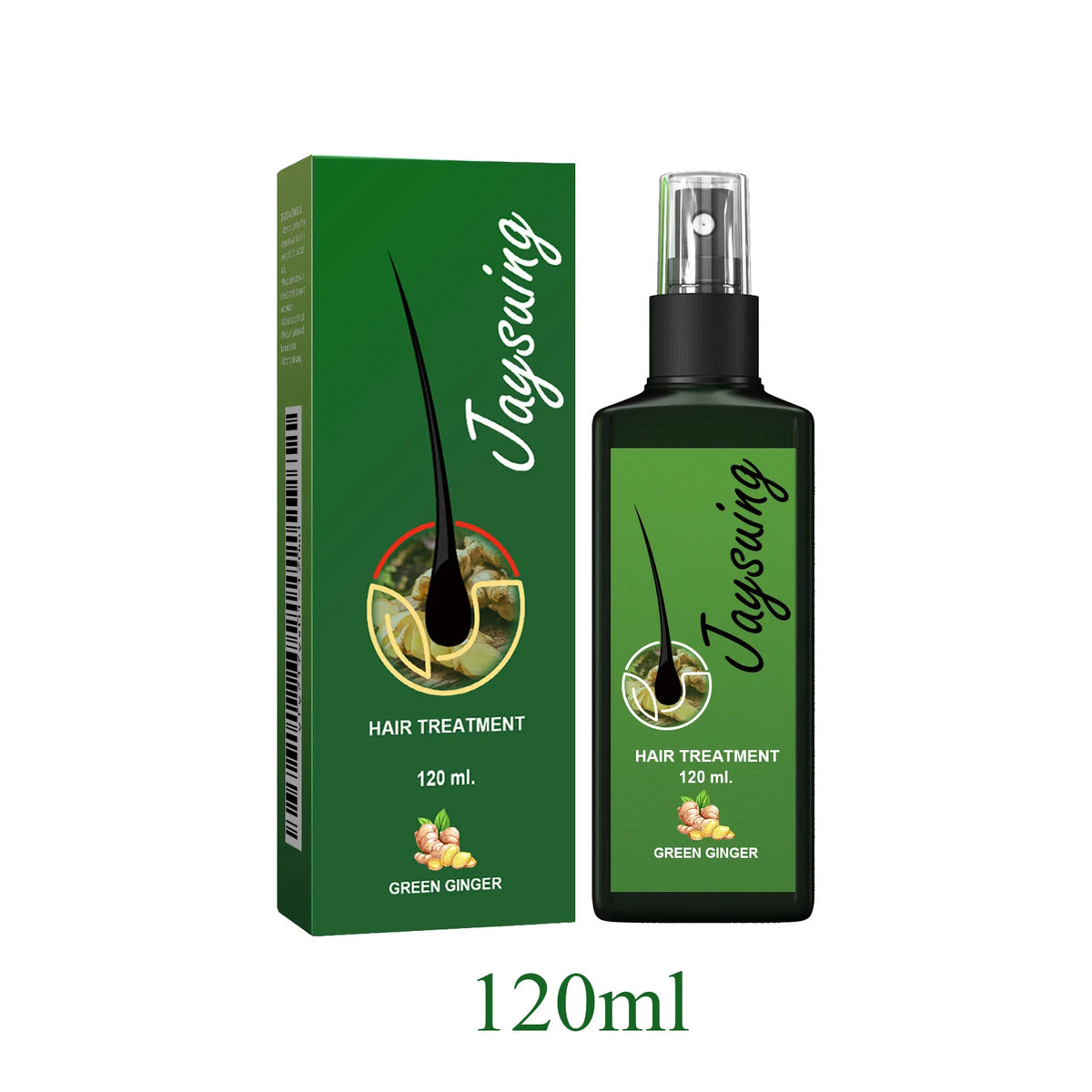Ginger Scalp Care Spray for At-Home Hair and Scalp Massage Routines, with 30ml and 120ml Size Choices plus a Two-Piece Option