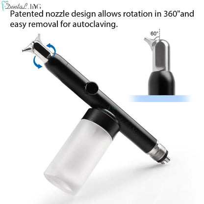 Dental Sandblasting Micro Blaster with Aluminum Oxide Reference, Two-Hole and Four-Hole Water or No-Water Options for Professional Equipment Selection