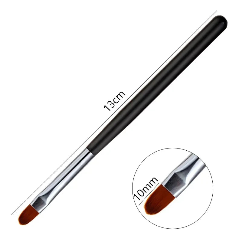 Nail Art Painting Brush Pen Options for UV Gel, Acrylic and Builder Gel Application, Six Numbered Selections for Pattern Detailing and DIY Manicure
