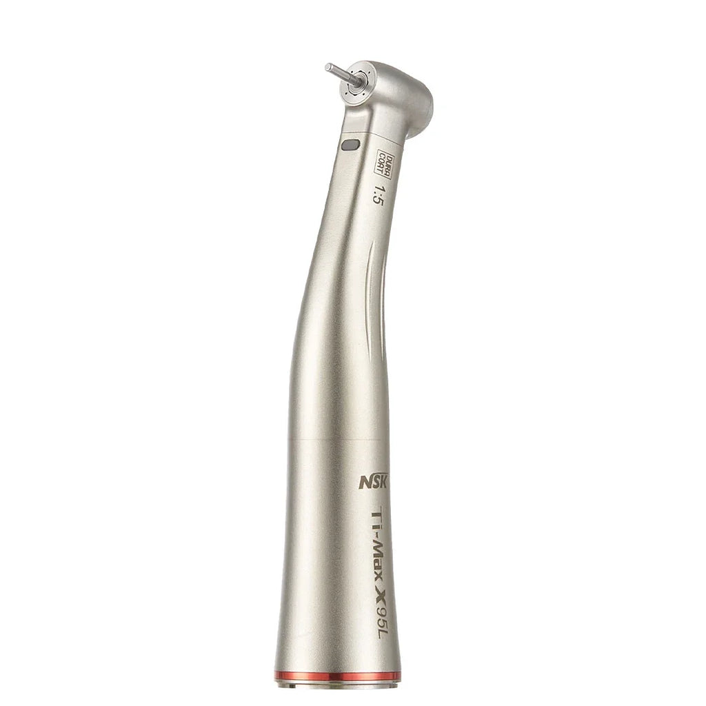 Speed-Increasing Dental Contra Angle Handpiece Options with X95L 1:5 Drive Reference, Fiber and Non-Fiber Labels plus X25, Z and SG Model Selections