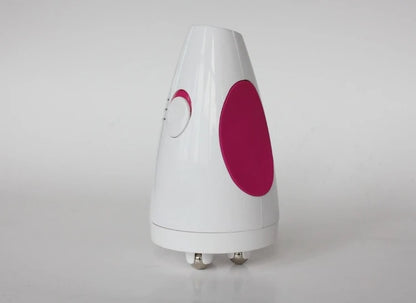 Electric Roller Body Massager in White with 3D Kneading Wheel Design, ABS and Silicone Construction for Adult At-Home Personal Care Routines