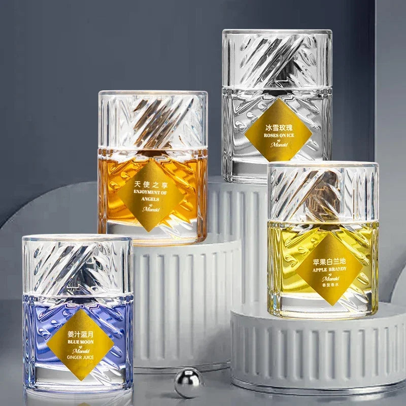 Unisex Eau de Parfum Spray, 50ml Fragrance with Angels Share, Apple Brandy, Roses On Ice and Ginger Blue Moon Options for Everyday Wear and Gifts