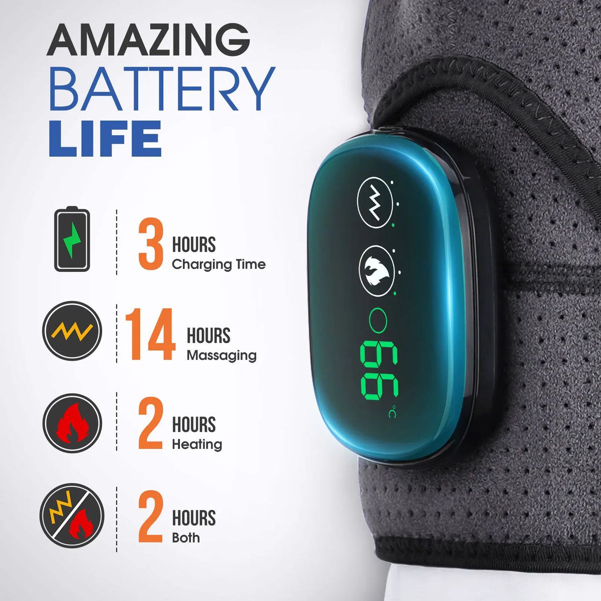 Thermal Shoulder Massage Belt with Adjustable Heating, Shoulder Brace Format and Multiple Belt, APP-Labeled and Red Light Options for Home Relaxation